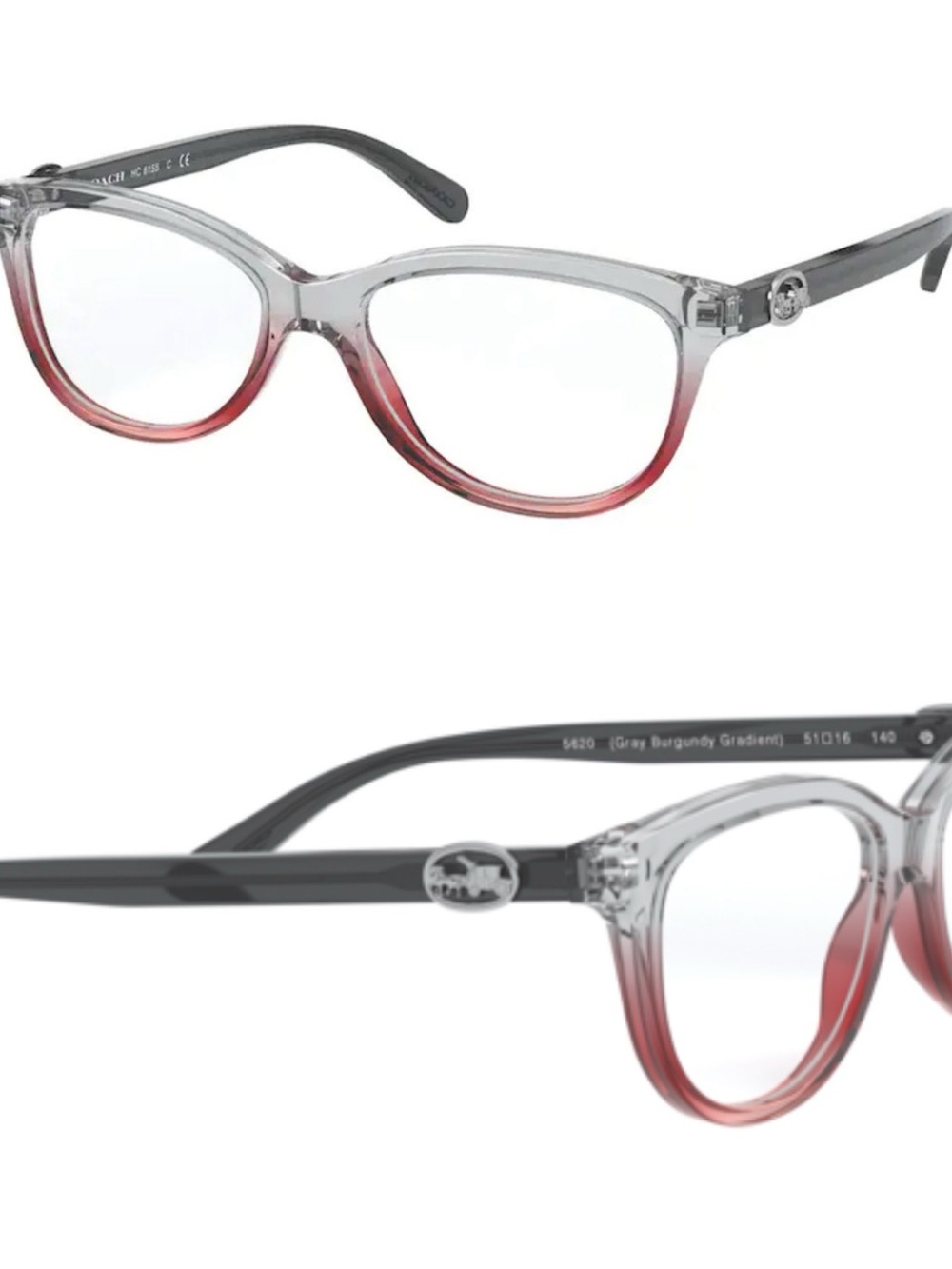 COACH Eyeglasses Frame HC6155 Burgundy Gradient